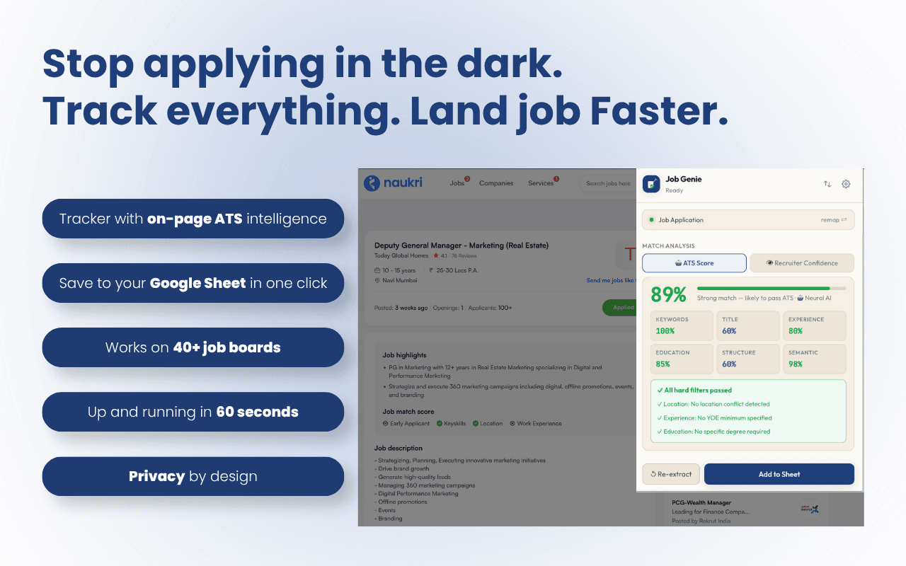 Stop Applying in the Dark